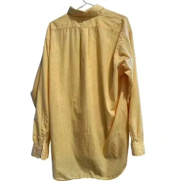 Ralph Lauren Men's Yellow Gingham Blake Dress‎ Shirt Long Sleeve Button Up - Picture 3 of 5